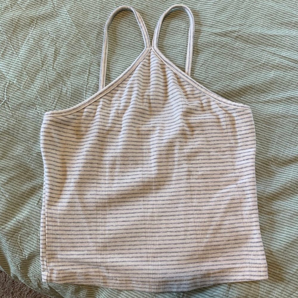 High Neck Crop Top